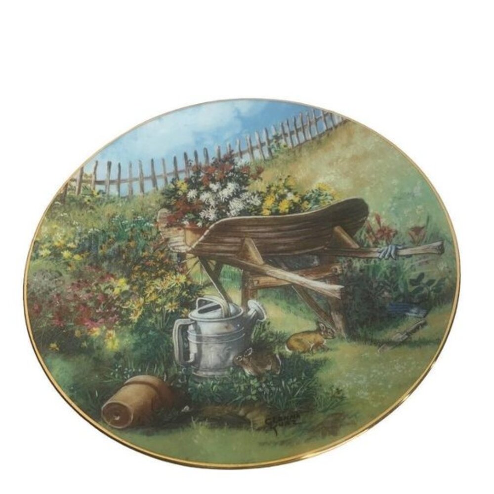 1991 Harvest In The Meadow Collector Plate By Glenna Kurz W.S. George